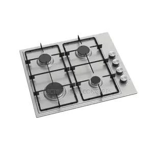Maxi 4-Burner Tabletop Gas Cooker Stainless Steel | DS201