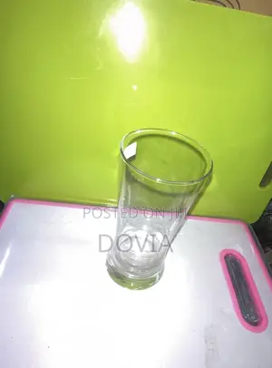 Elegant Clear Glass Tumbler Stylish Tall Glass