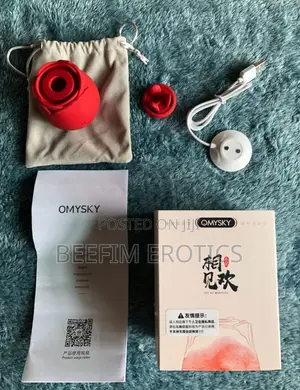 OMYSKY Clover Rose Vibrator 2 in 1 Rose Toy Suction Vibrator.