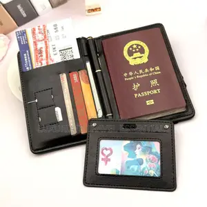 Multi-Functional Leather Passport Wallet