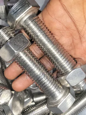 M24 × 100mm (4") Stainless Steel Hex Bolt & Nut With Washer