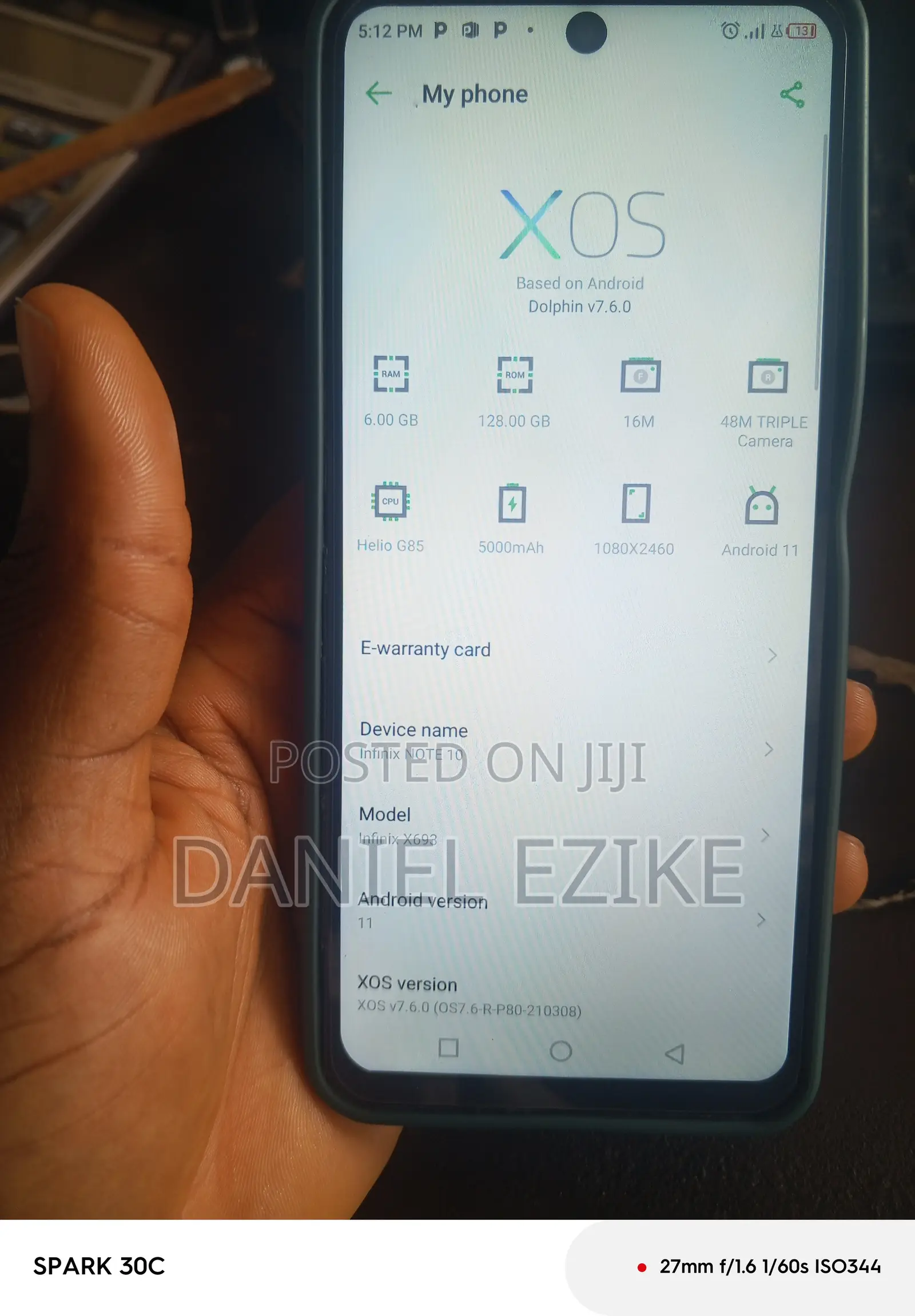Infinix Note 10 128 GB Green