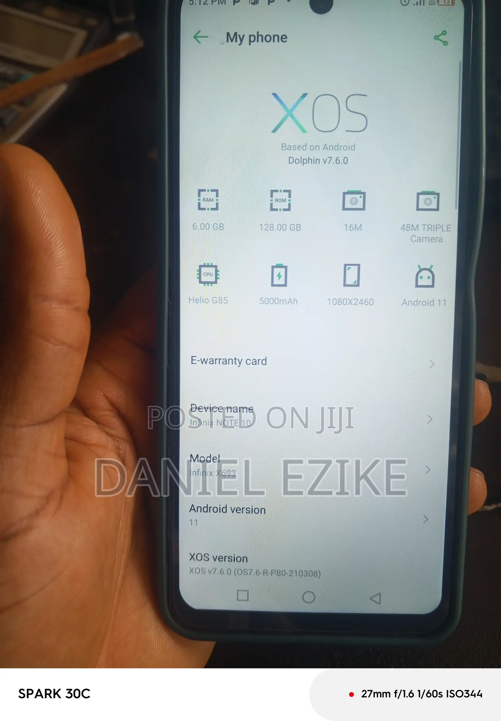 Infinix Note 10 128 GB Green