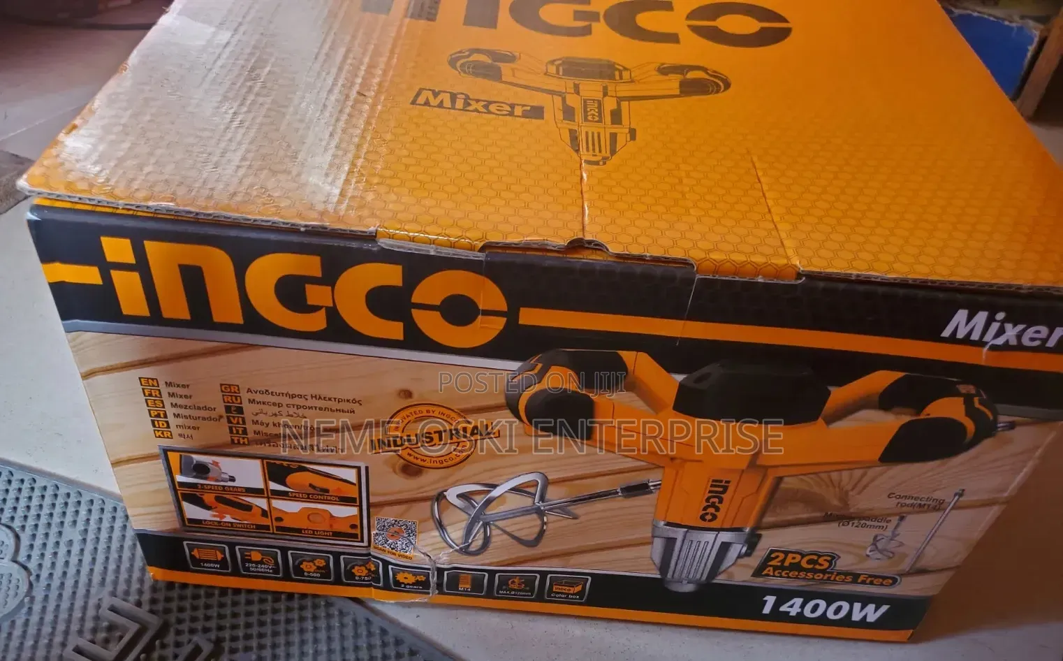 INGCO Mixer - Electric Paint Mixer - 1400W -Industrial