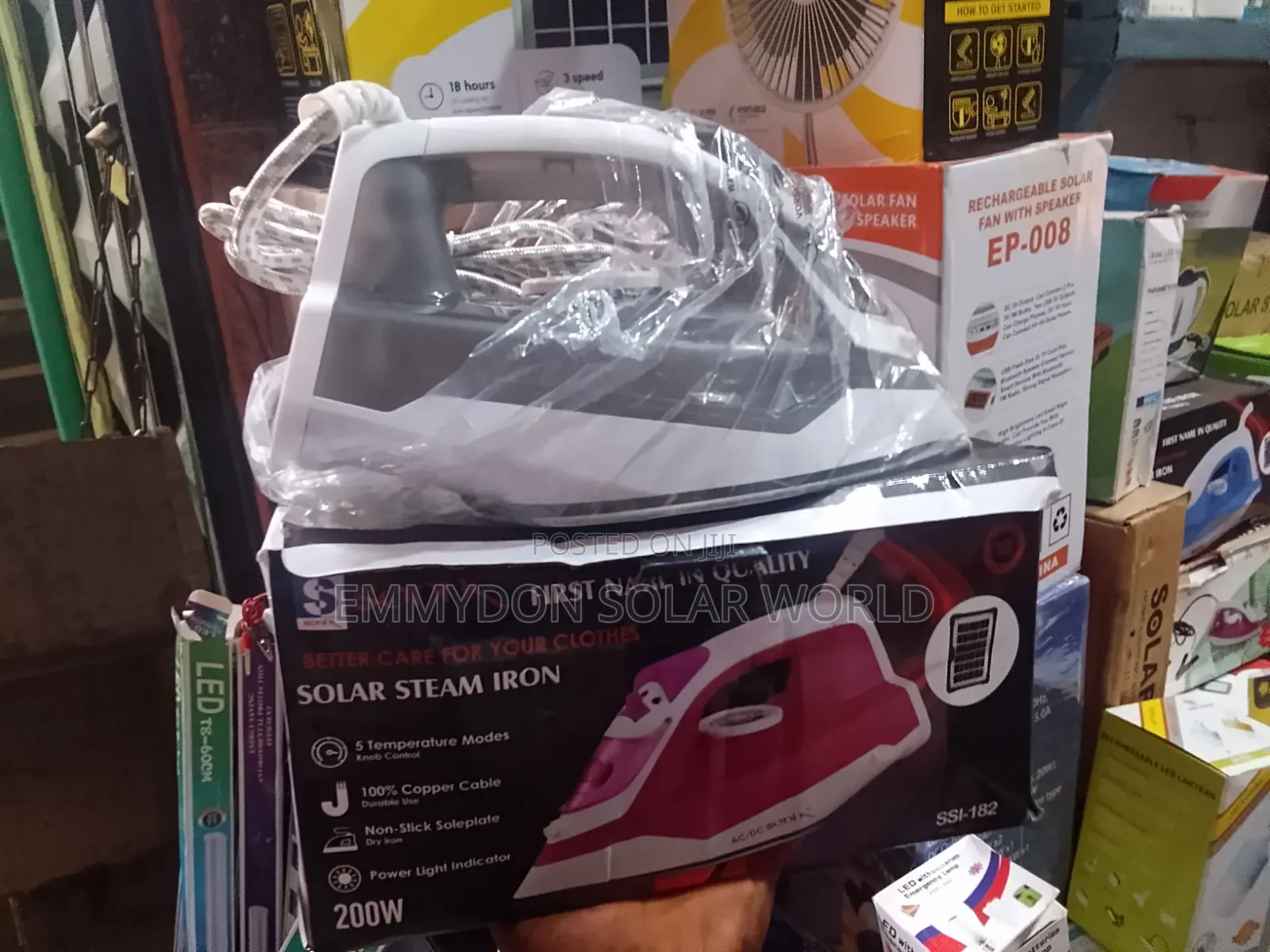SONIK Steam AC/DC Solar Pressing Iron