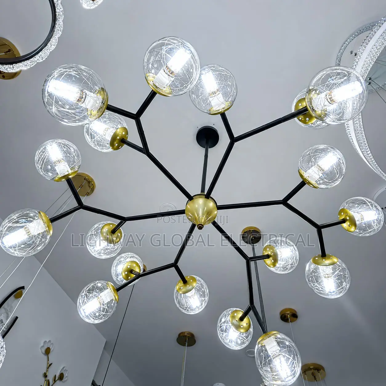 Modern Nordic Glass Chandelier