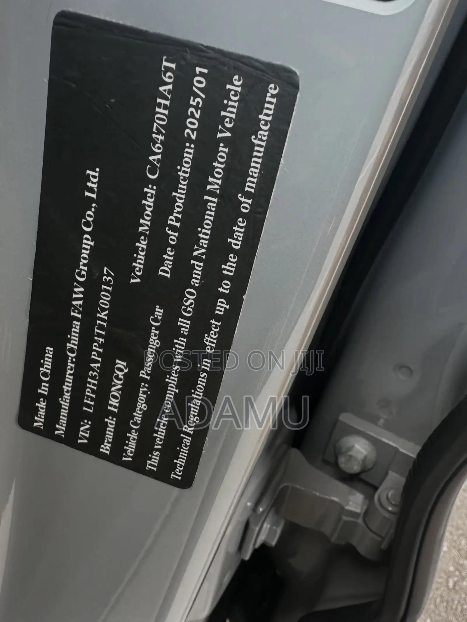 New Hongqi E-HS3 2023 Gray