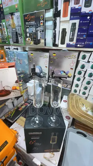 Brand New 6pcs Diamond Relax Champagne Flute Stemware Set 180ml