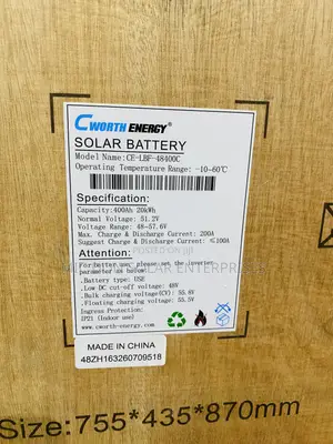Cworth 20kwh Lithium Battery