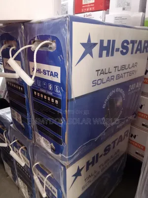HI STAR Tall Solar Tubular Battery 240ah 12v