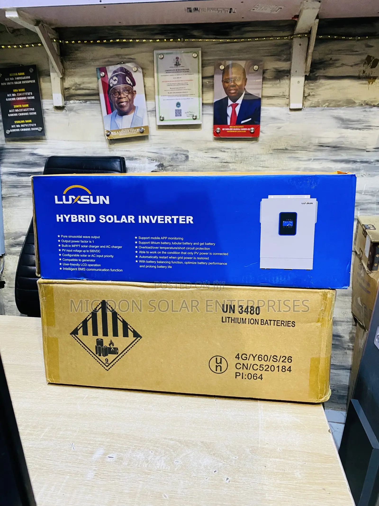 Luxsun 6.2kva by 5kwh Setup.