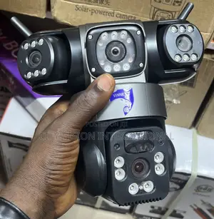 V380 Pro P30 Ultra HD Triple Lens Solar PTZ Camera