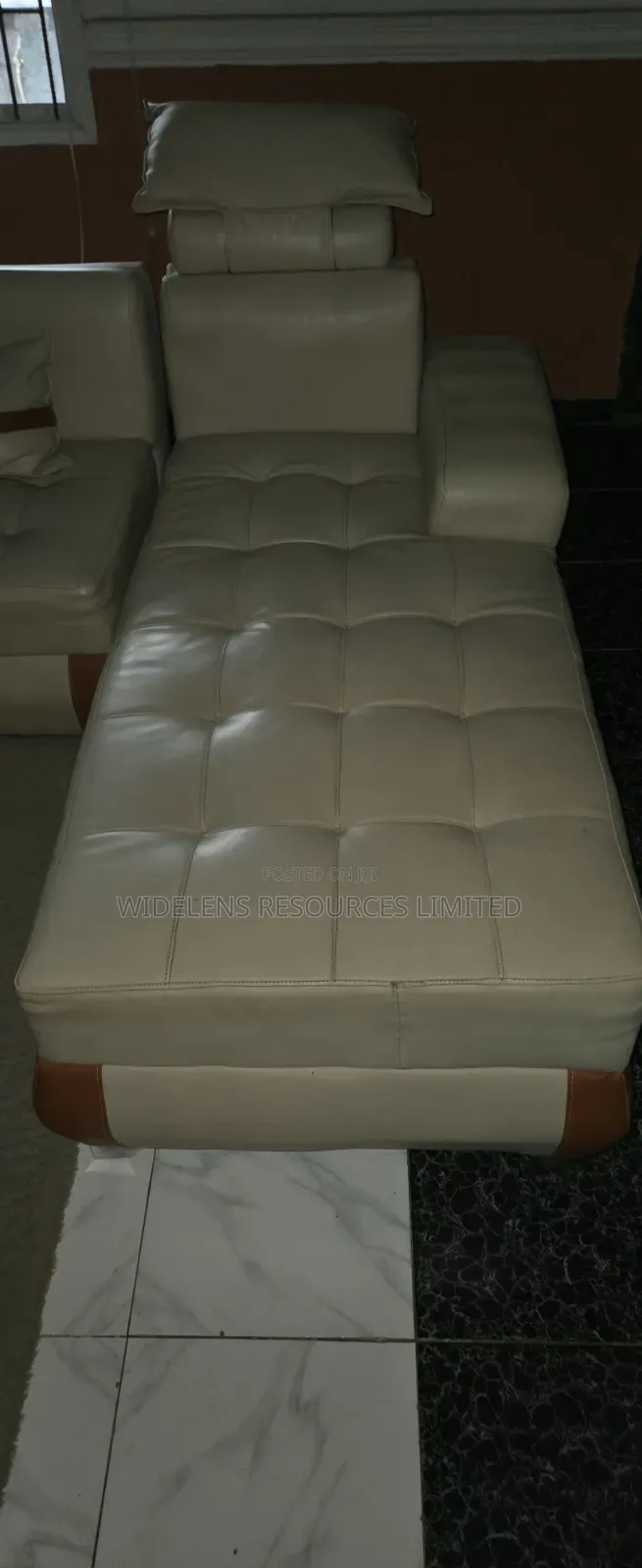 Modern L Shaped Leather Sofa