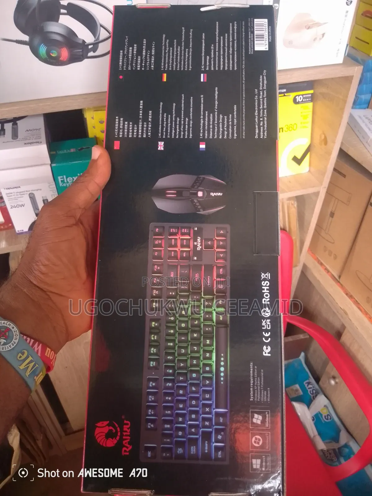 RGB Wireless Keyboard and Mouse