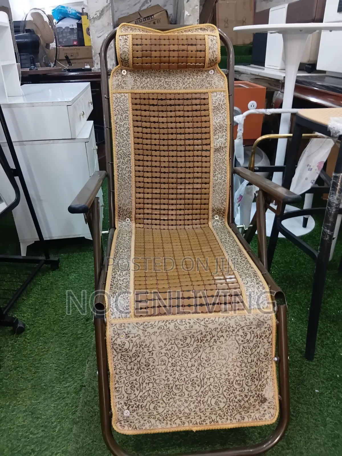 Luxury Foldable Bamboo Reclining Lounge Chair