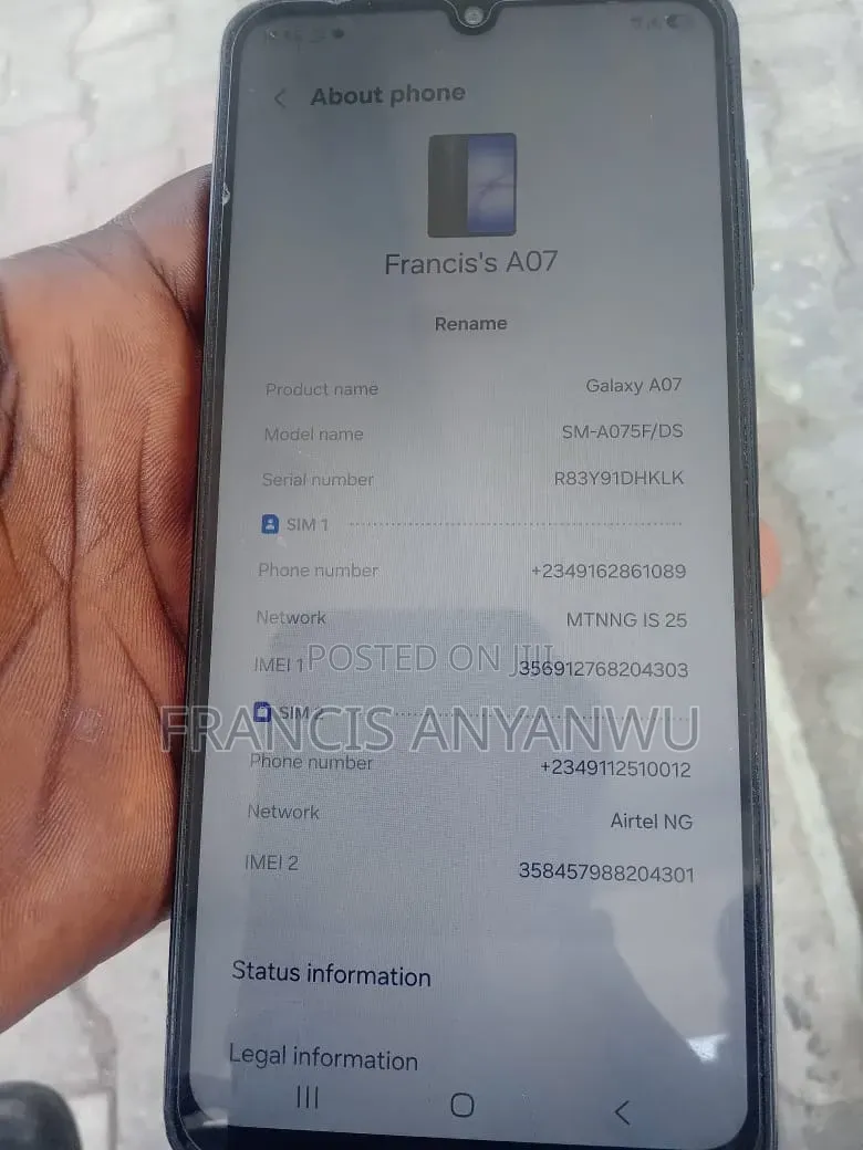 Samsung Galaxy A07 128 GB Black