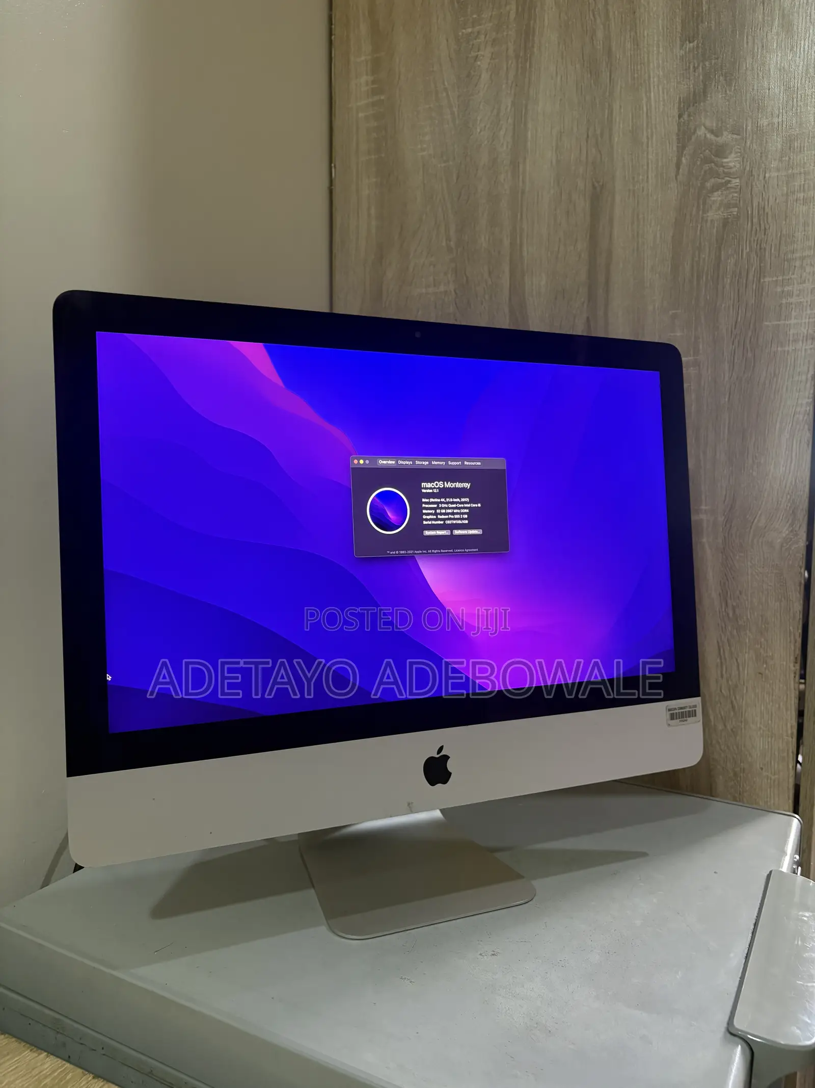 Desktop Computer Apple iMac 32GB Intel Core i5 SSD 1T
