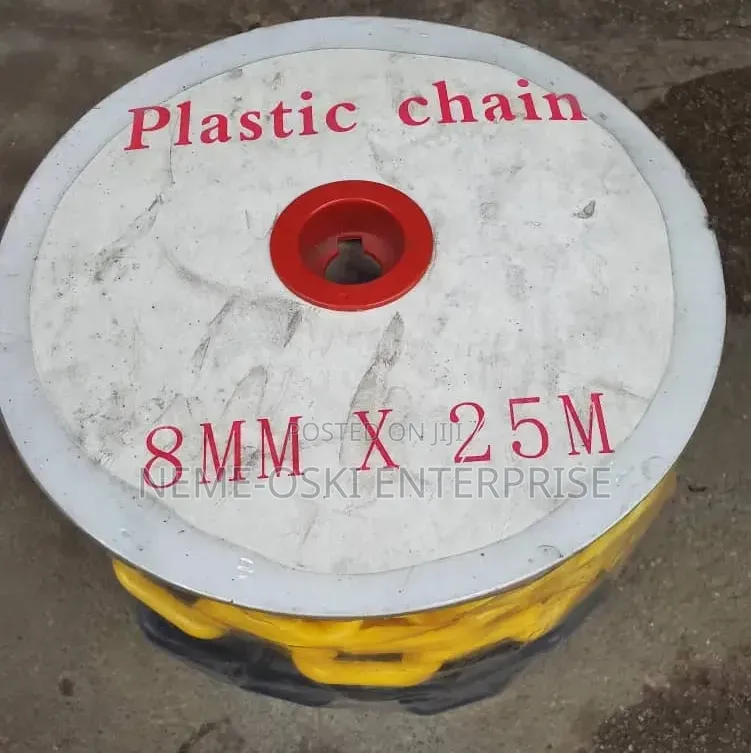 Plastic Chain - Safety Chain-8mmx25m-Yellow/Black