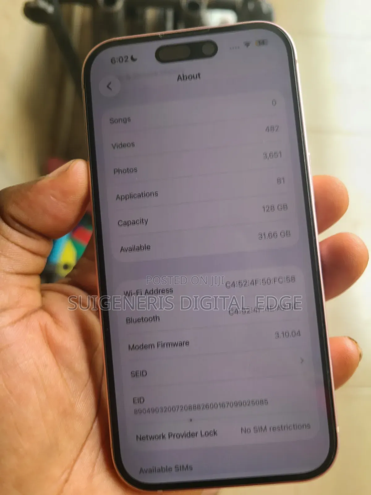 Apple iPhone 15 128 GB Pink