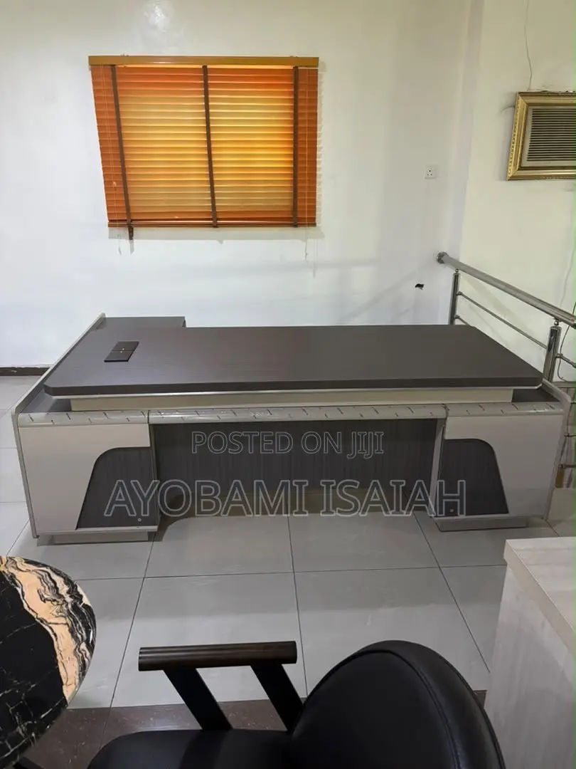 Executive Table Desk With Side Extensions