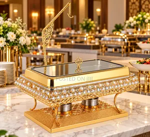 Chafing Dish 9 Litre Luxurious Stainless Steel Gold