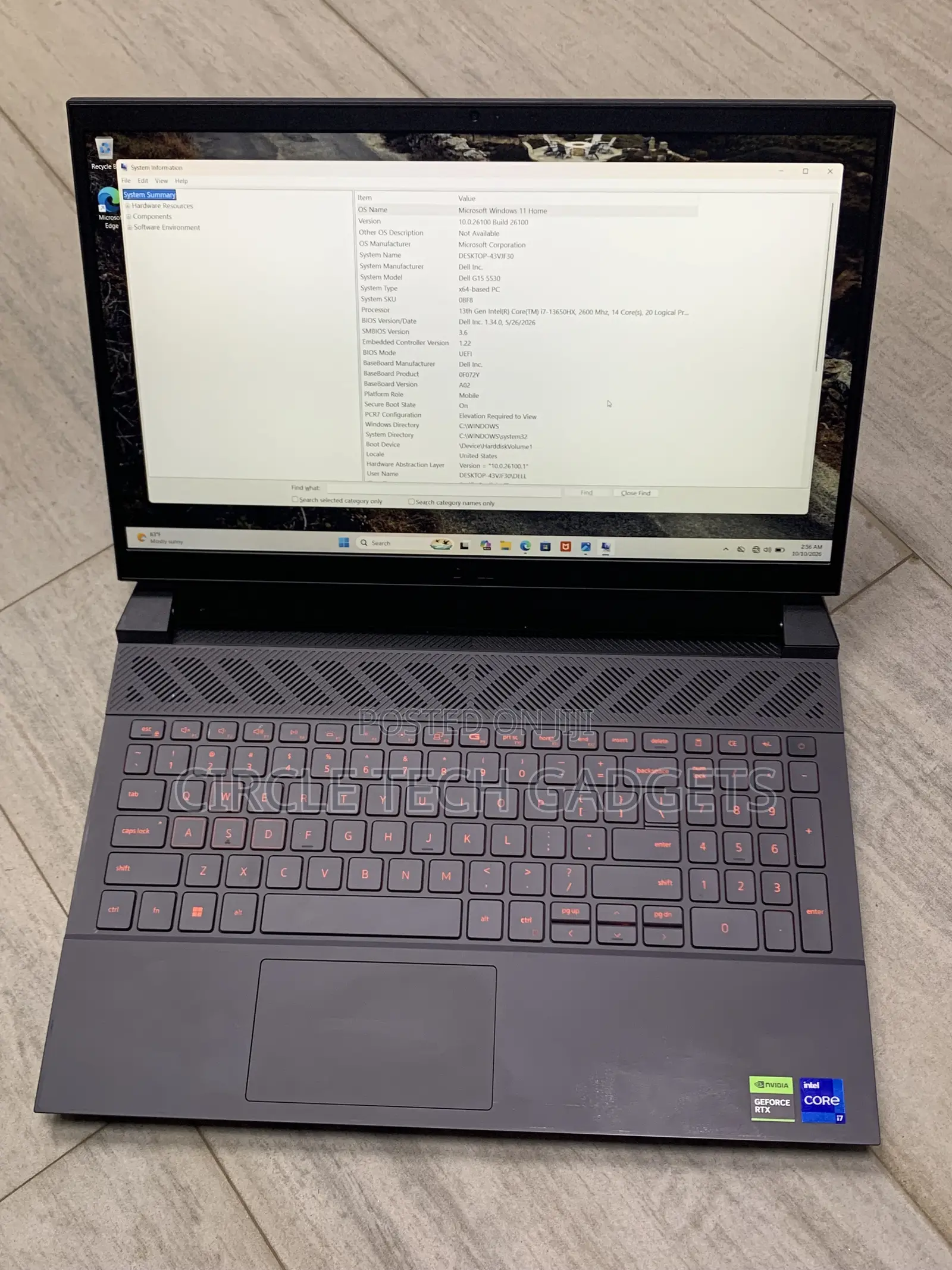 Laptop Dell G15 5530 16GB Intel Core i7 SSD 1T