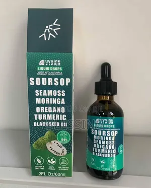 Vyxion Soursop Sea Moss,ashwagandha Liquid Drops 60ml
