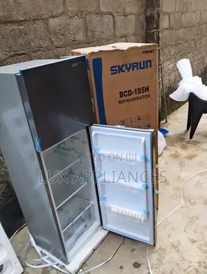 SkyRun 180L Double Door Refrigerator for Daily Groceries