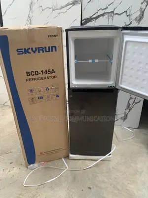 SKYRUN 145L Double-Door Refrigerator – BCD-145A for Fresh Food Storage