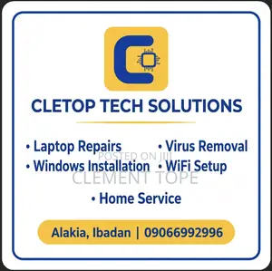 Computer Repair Service - CLETOP TECH - Home Service Alakia