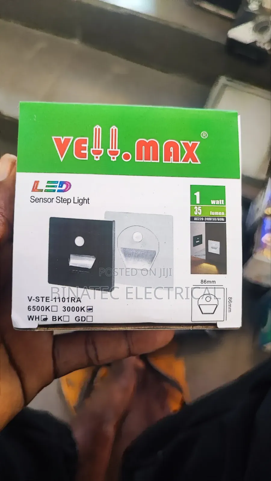 Vellmax Sensor Step Light – Motion Detection for Stairs & Walkways