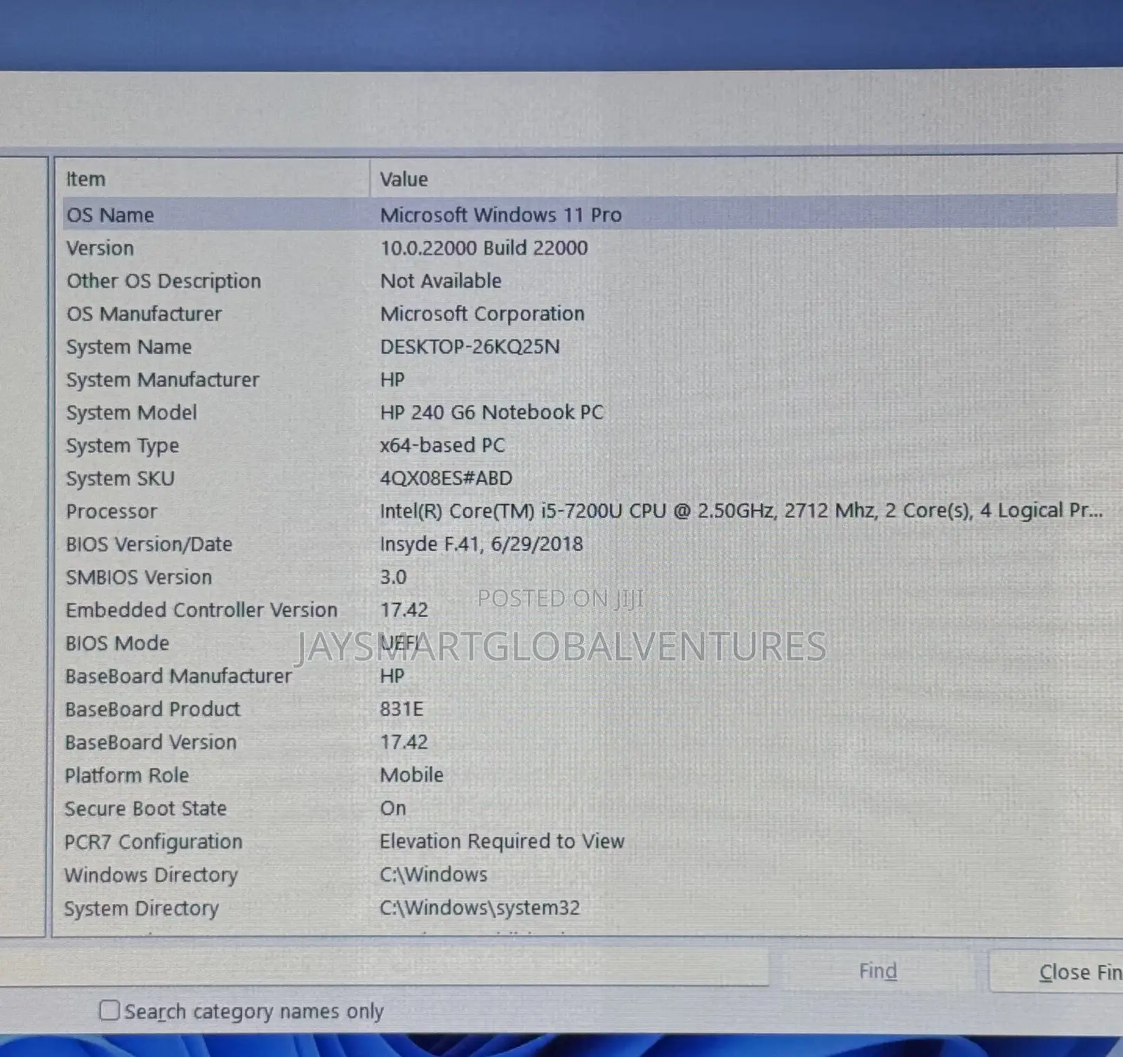 Laptop HP 240 G6 8GB Intel Core i5 SSD 256GB