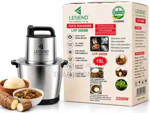 Legend 15 Litres Yam Pounder and Multifunctional Food Machine LYP2000B