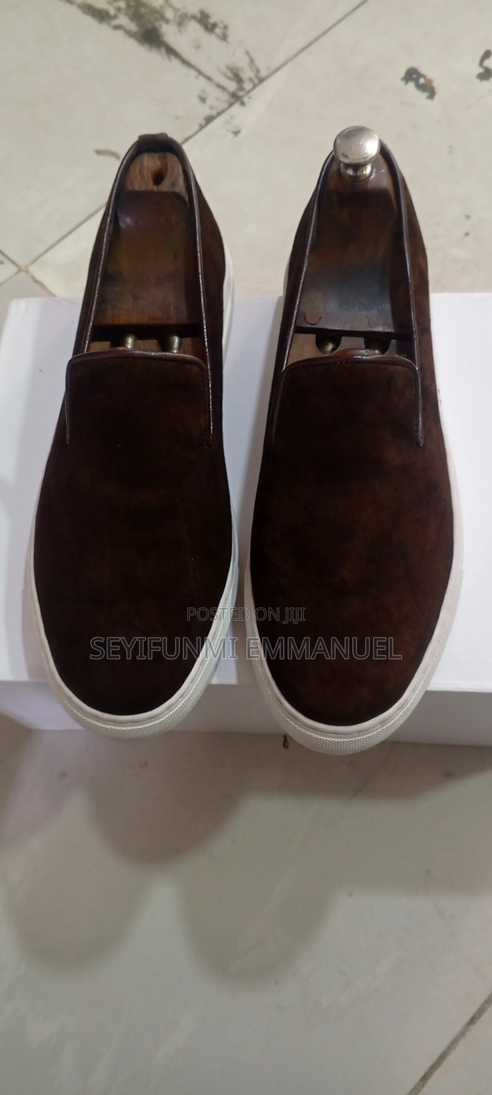 Brown Suede Sneakers Shoes