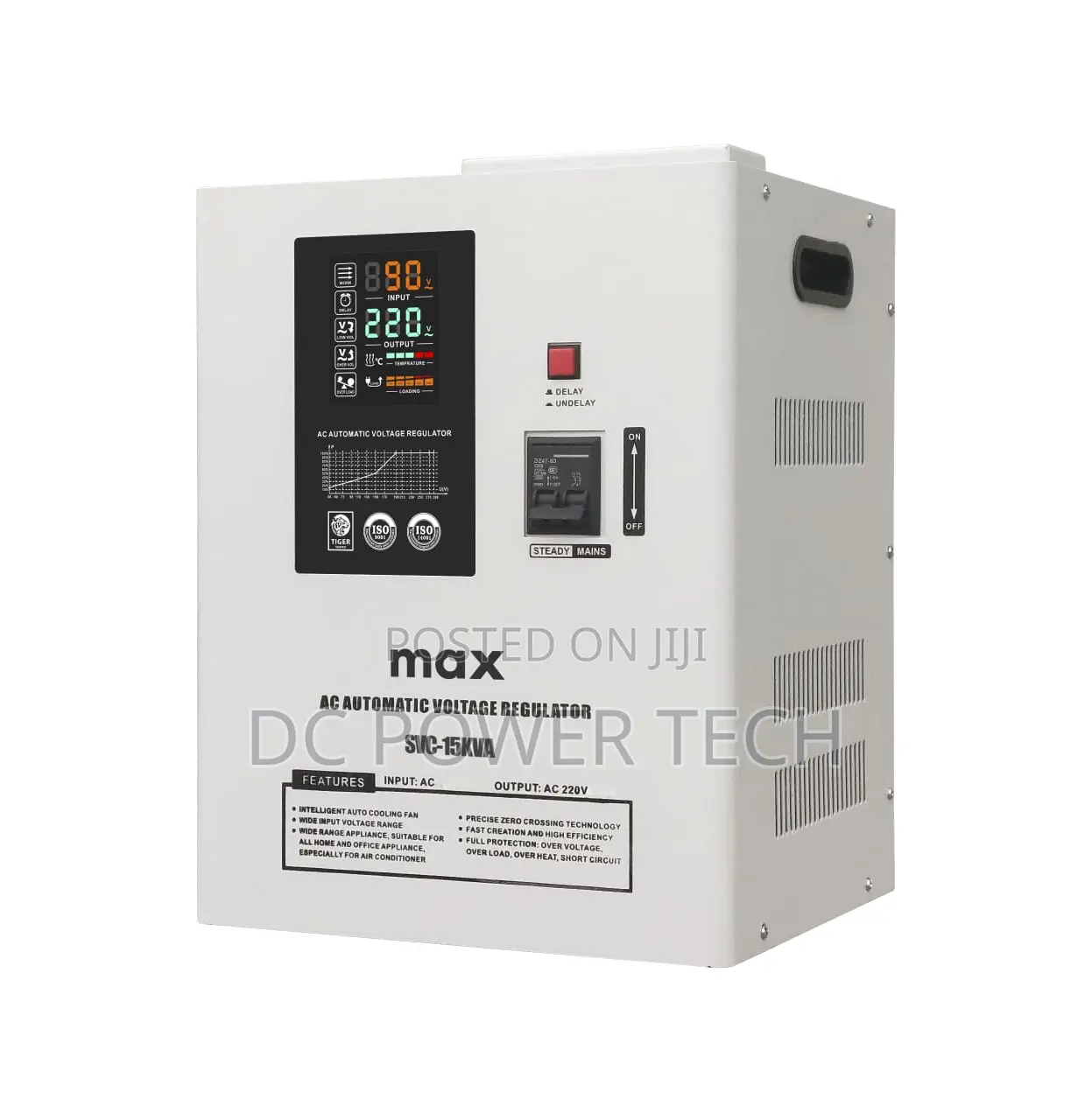 Dcpower Tech Single Phase 30kva Servo Stabilizer