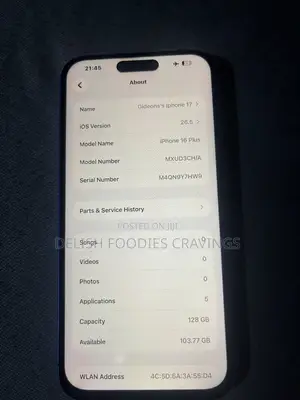 Apple iPhone 16 Plus 128 GB Blue