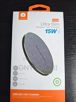 W24 Ultra-Slim 15W Wireless Fast Charger 