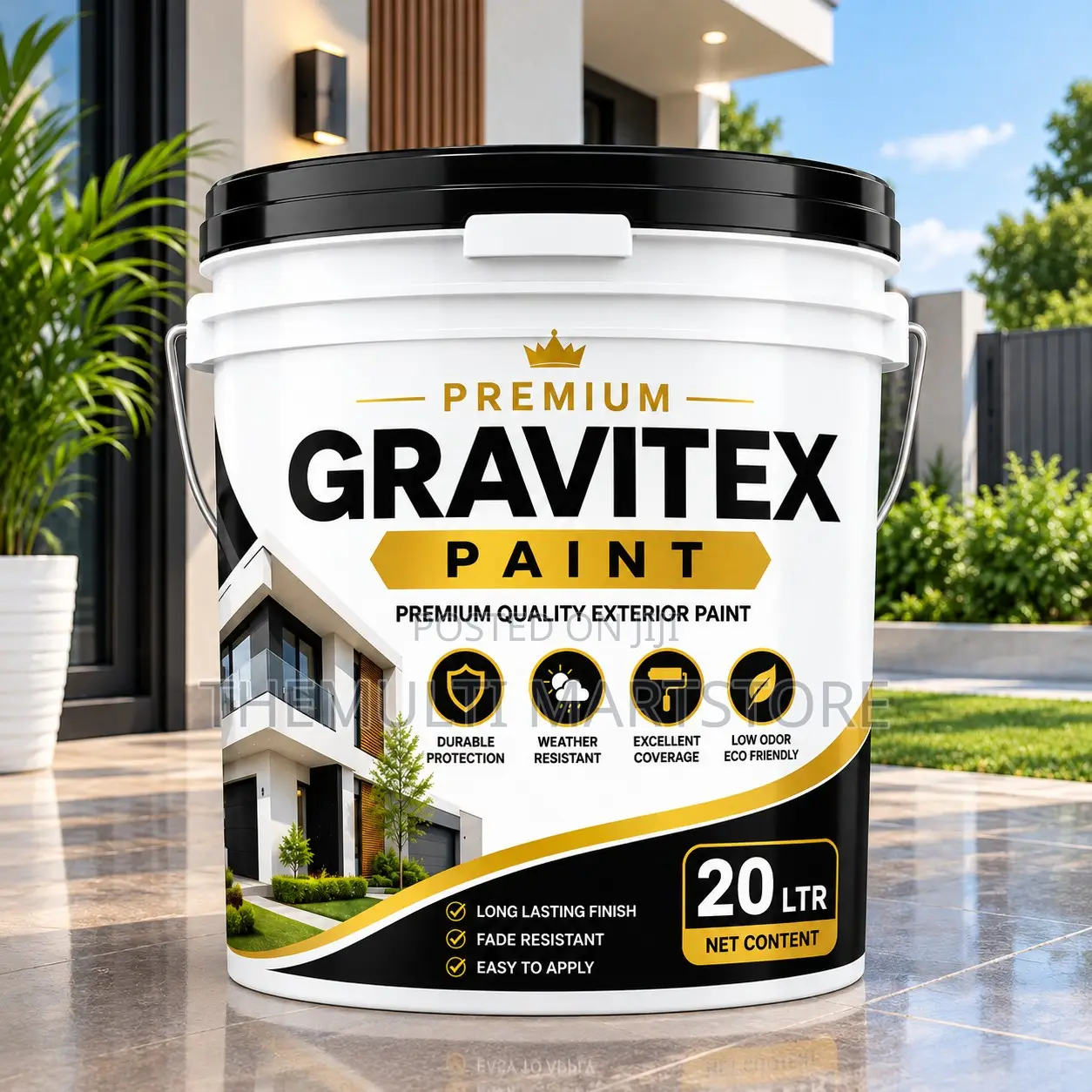 Premium Gravitex Paint for Exterior Walls
