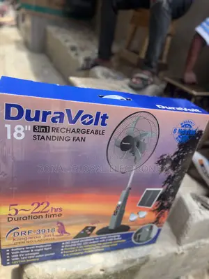 DuraVolt 18” 3-in-1 Rechargeable Standing Fan