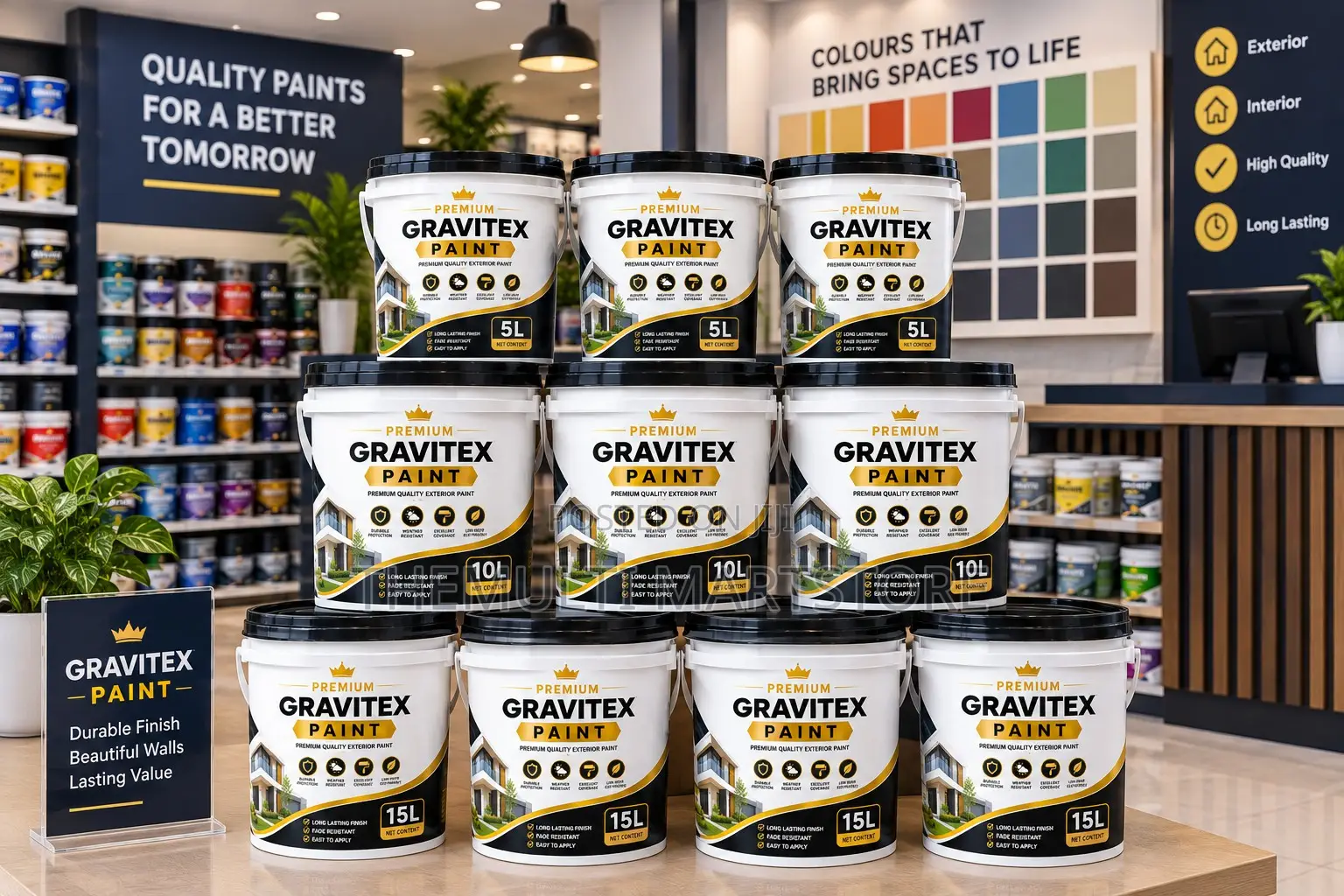 Premium Gravitex Paint for Exterior Walls