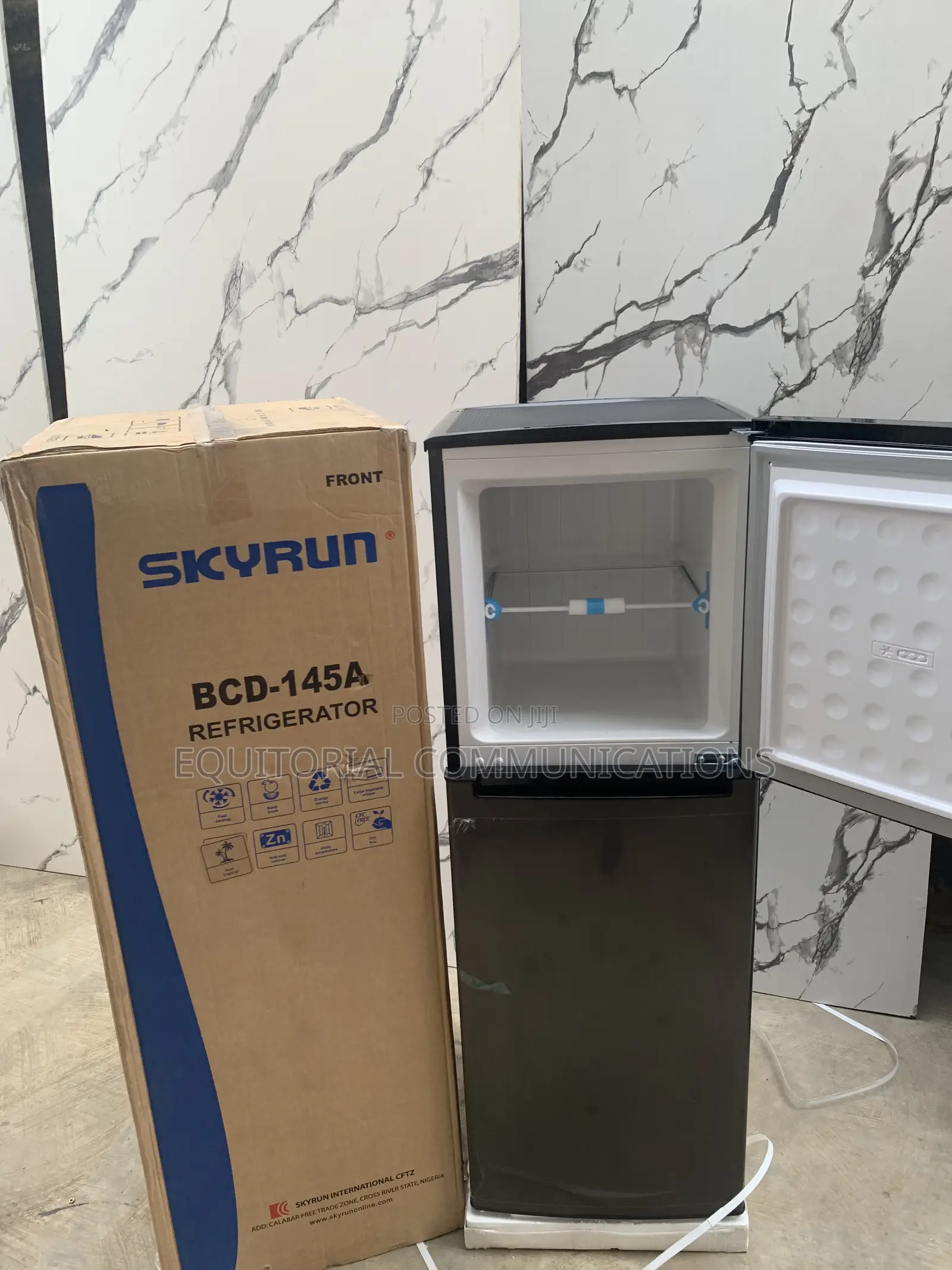 SKYRUN 145L Double-Door Refrigerator – Freshness for Every Home