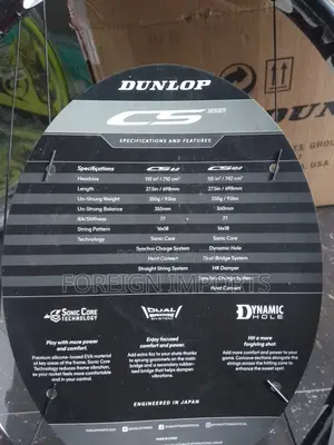 Brand New Dunlop Srixon CS Series Oversize Tennis Racket