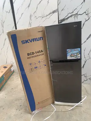 SKYRUN 145L Double-Door Refrigerator – Chilled Drinks and Fresh Grocer