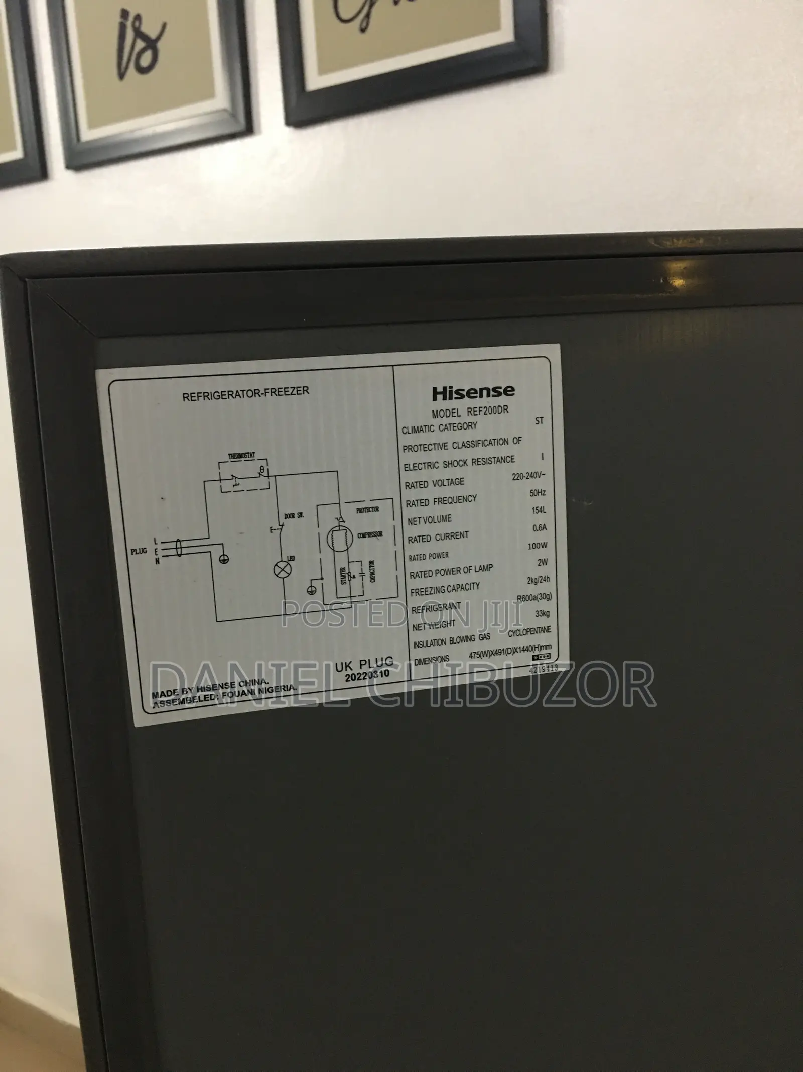 Hisense Double Door Refrigerator