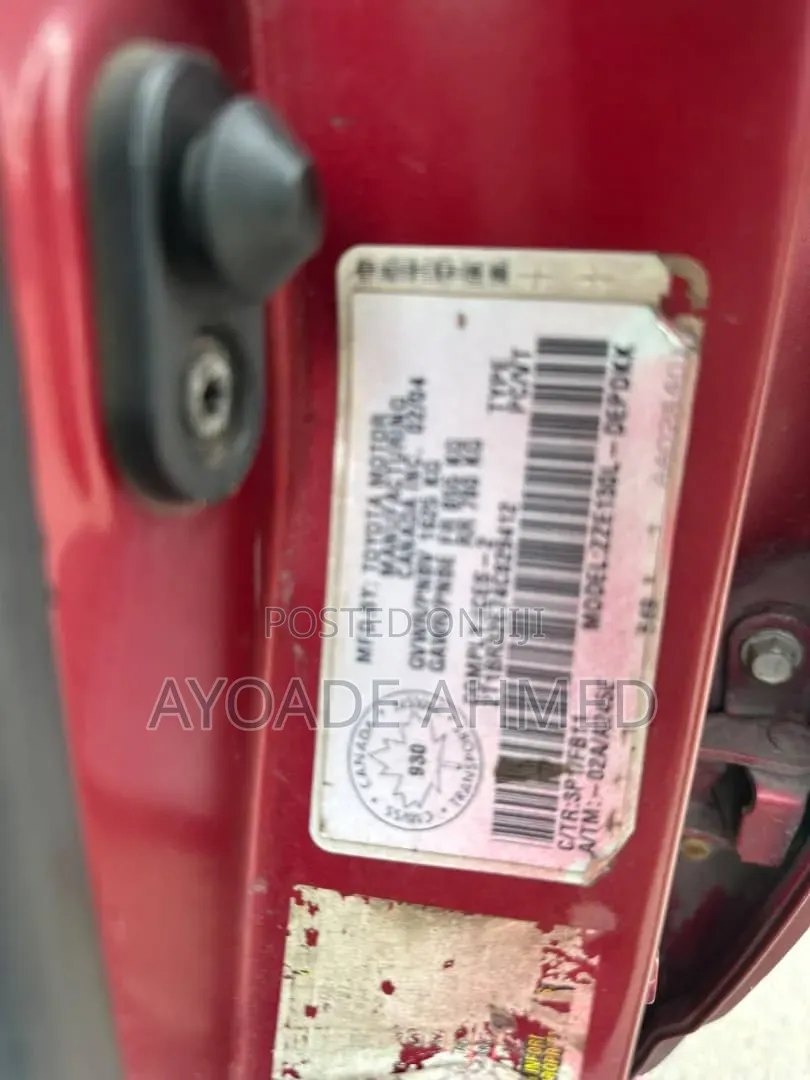 Toyota Corolla 2004 Red