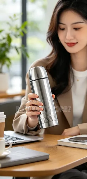 Tefal Senator 750ml Silver Vacuum Flask. Hot or Cold