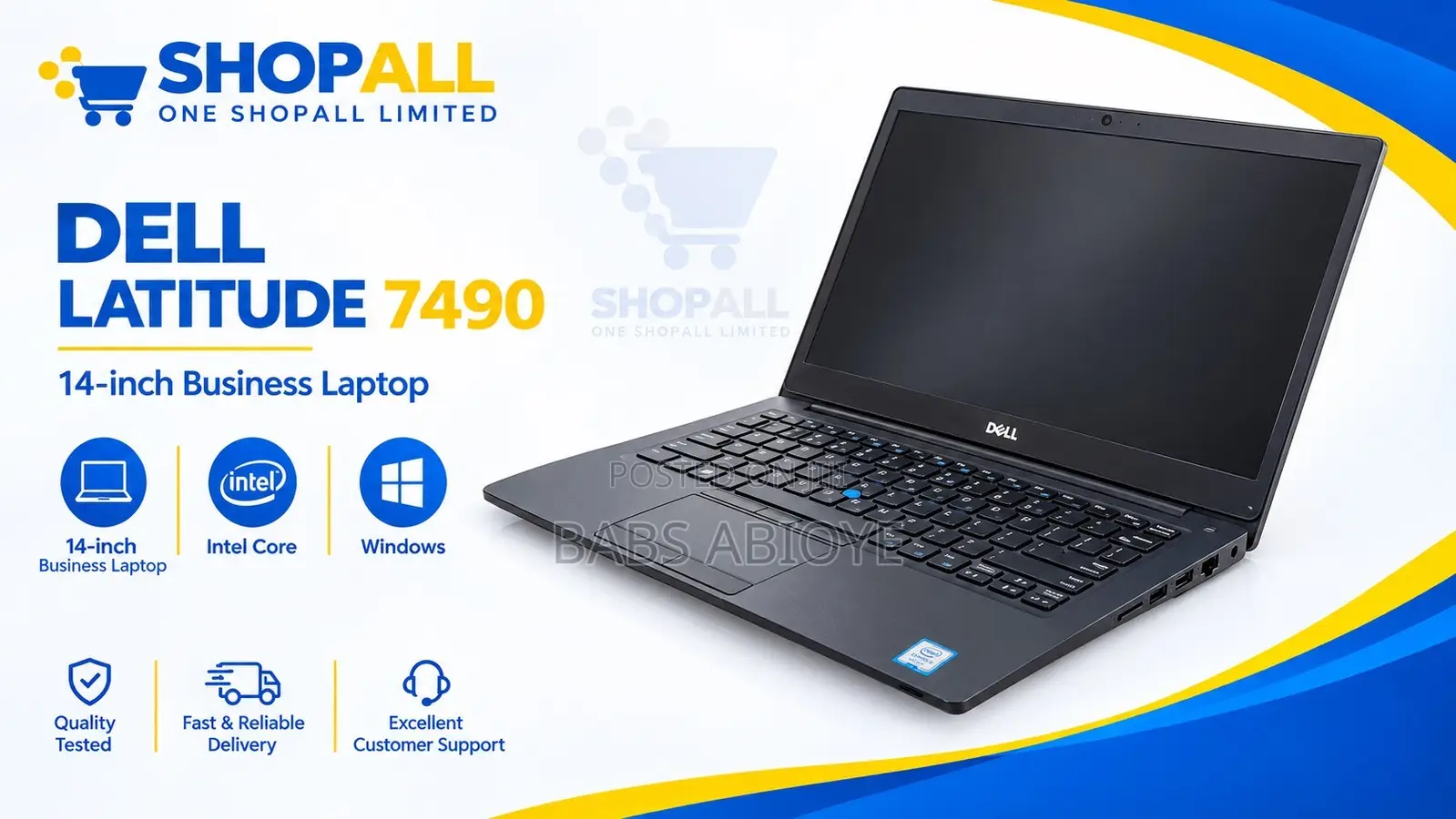 Laptop Dell Latitude 7490 16GB Intel Core i7 SSD 350GB