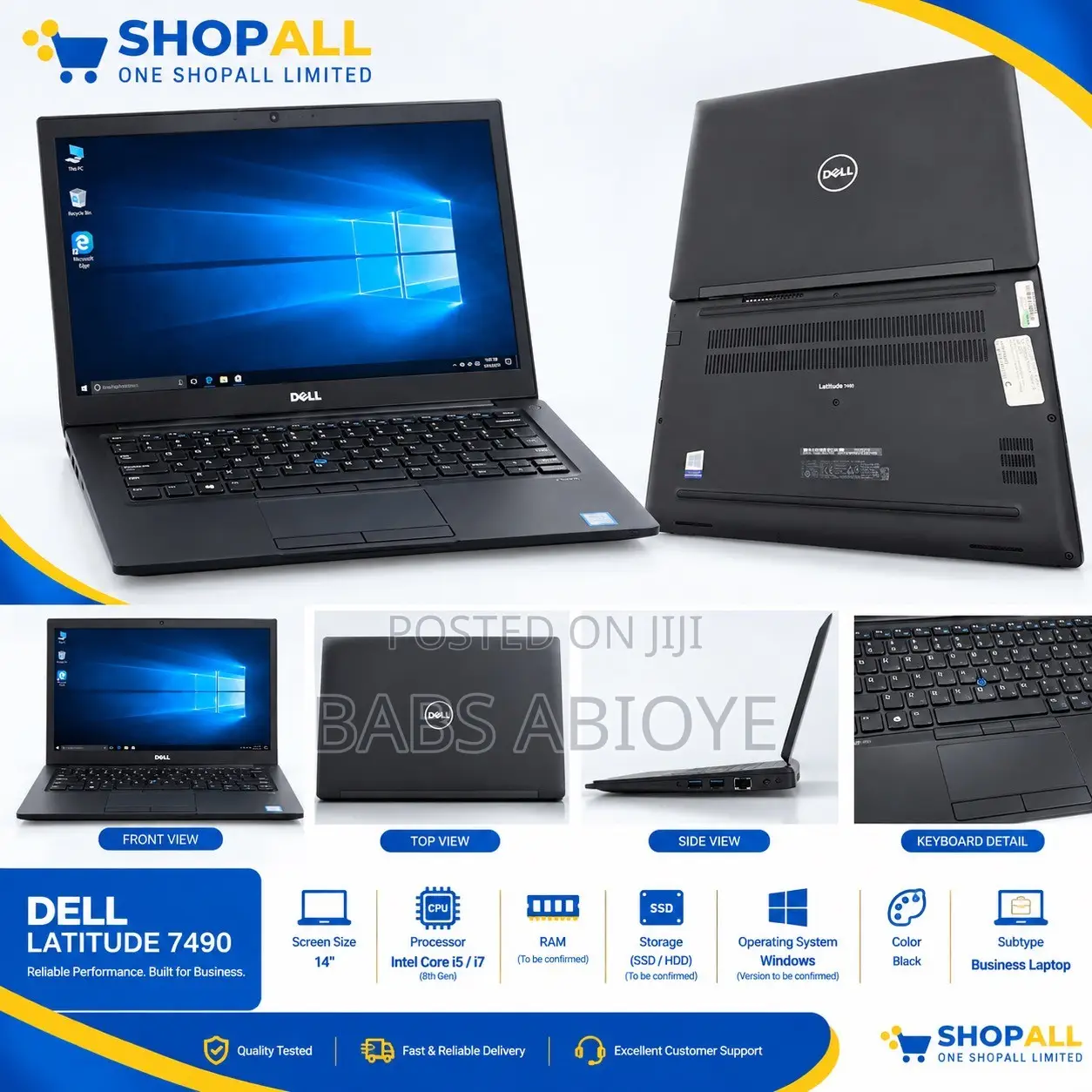 Laptop Dell Latitude 7490 16GB Intel Core i7 SSD 350GB
