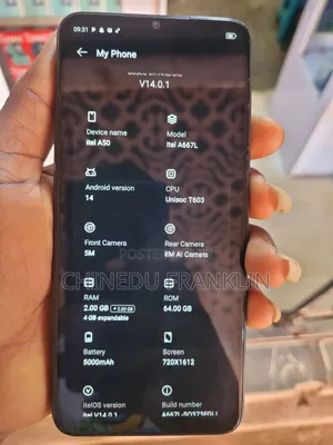 Itel A50 128 GB Black