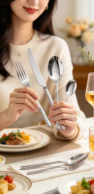 Sambonet LINEAR 24 Pieces Luxury Cutlery Set Stainless Steel